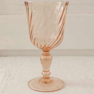 viinilasi 80-luku, lohenpunainen