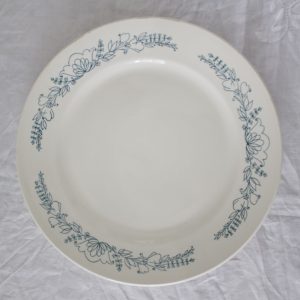 ruokalautanen, vihreä kuvio