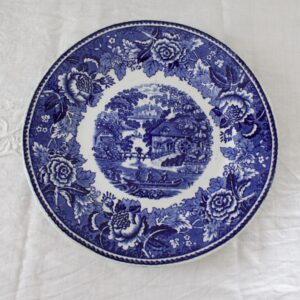 sininen maisema ruokalautanen, Arabia