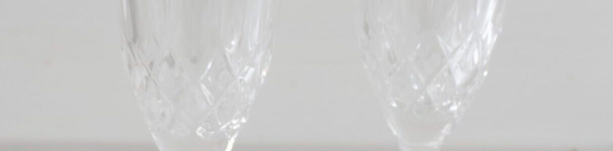 kristalli kuohuviinilasi
