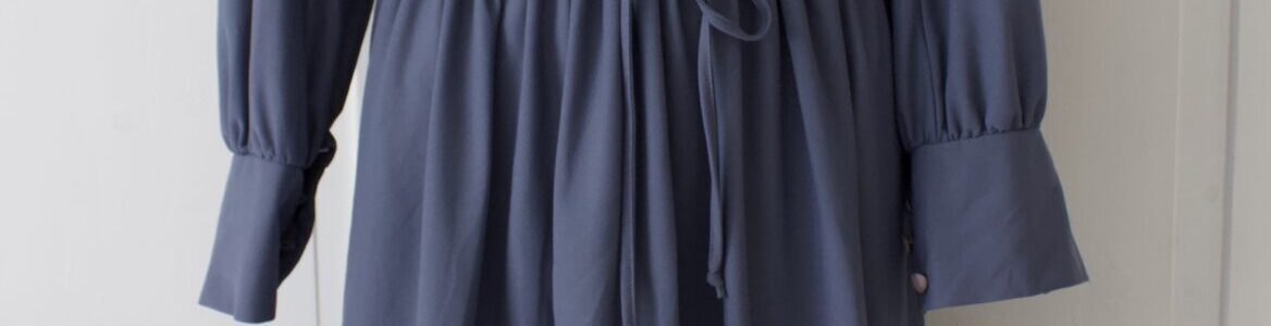 sininen vintage mekko