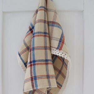 ruudullinen vohvelipyyhe