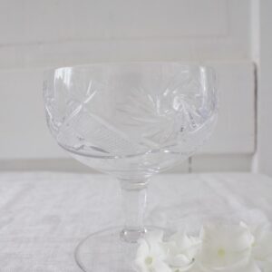 kristalli shampanjalasi / jälkiruokalasi