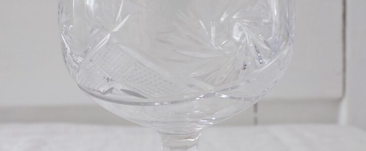 kristalli shampanjalasi / jälkiruokalasi