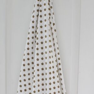 ruskea kukallinen retro lakana