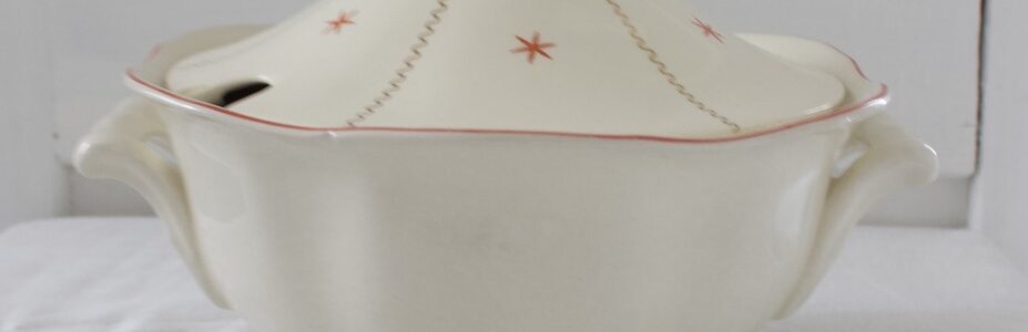 punakuvioinen soppakulho, Arabia