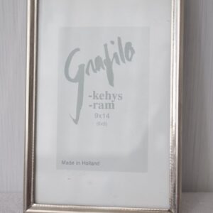 Hopea reunainen valokuva kehys