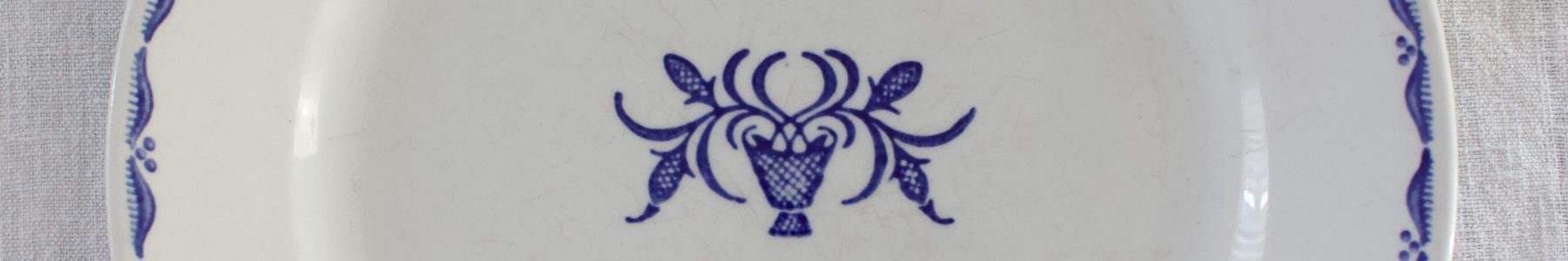 sinivalko kuvioinen ruokalautanen, Arabia